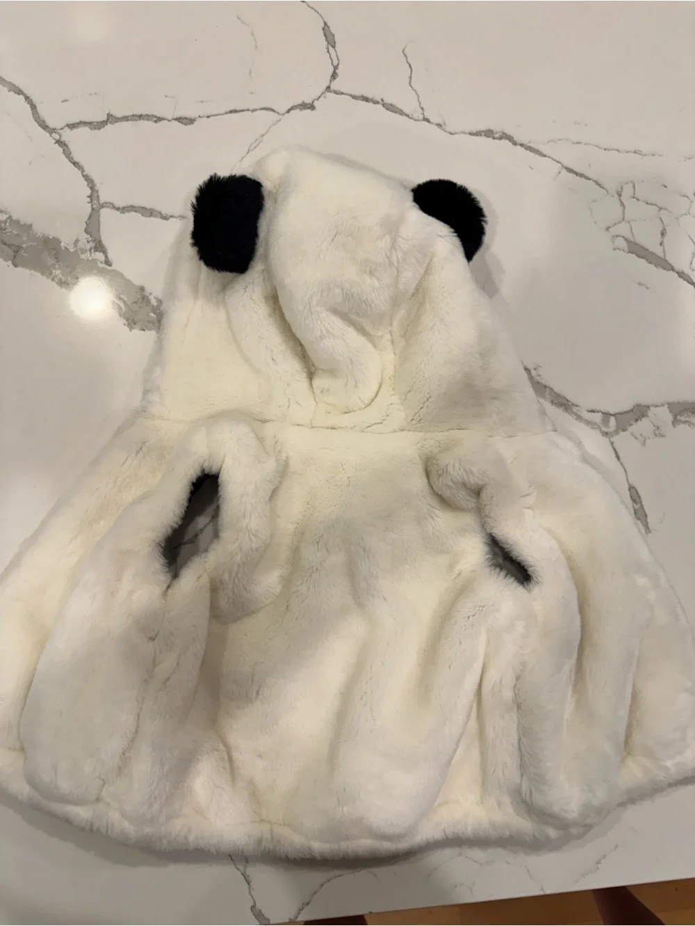 Gymboree Panda Faux Fur Quilted Lined Vest